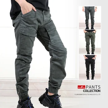 Модные мужские брюки-карго BAPAI, рабочие брюки, уличные износостойкие брюки для альпинизма, рабочая одежда