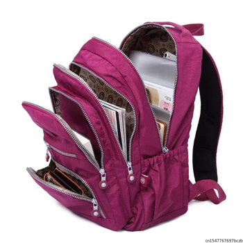 Модный школьный рюкзак для девочек-подростков 2023 Дорожные рюкзаки Сумка Женская Нейлоновая Водонепроницаемая сумка для ноутбука Унисекс