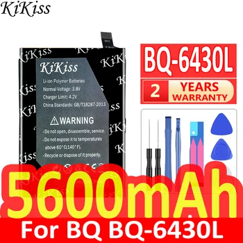 Мощный аккумулятор KiKiss емкостью 5600 мАч BQ6430L для BQ BQ-6430L / для аккумуляторов мобильных телефонов Oukitel C21