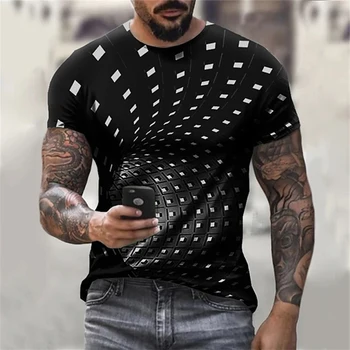 Мужская 3D-новинка, графическая уличная одежда, повседневная футболка с коротким рукавом Muscle Tee
