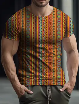 Мужская футболка, спортивная модная футболка, мужская одежда, уличный летний топ, повседневная футболка для бега с 3D-принтом и коротким рукавом