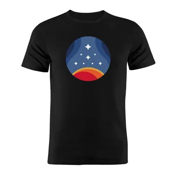 Мужская футболка унисекс из хлопка Starfield Constellation Artwork, черная футболка