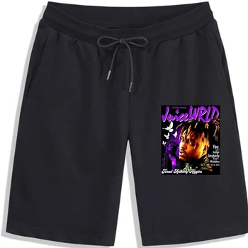 Мужские шорты Juice WRLD с цитатами из рэпа, R & B, хип-хоп музыки, мужские шорты!!! 2020 Модные мужские шорты с принтом