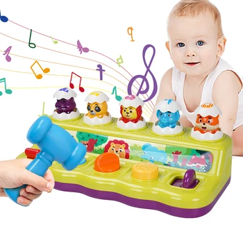 Музыкальные причинно-следственные связи, Пасхальные яйца, игрушки с животными, безопасные обучающие игрушки для младенцев, Интерактивные звуки животных, игрушки для младенцев старше 12 месяцев