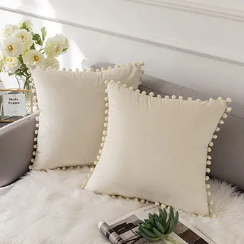 Мягкая наволочка в скандинавском стиле, бархатная наволочка, современные декоративные подушки для дивана, домашнего декора в гостиной, наволочка 45x45 см