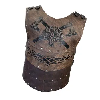 Нагрудная броня солдата-викинга, жилет с рельефом, регулируемый ремень, ретро-стиль, готический стимпанк для куртки Larp, украшение для ролевых игр