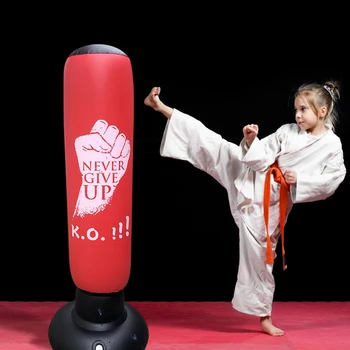 Надувной боксерский мешок для борьбы с ударами, неваляшка, детская тренировочная боксерская колонна, Мешки с песком