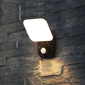 Наружные Водонепроницаемые Индукционные Новые Современные светодиодные Настенные светильники Гостиная Спальня Ванная Комната Уличные Лампы для крыльца Сенсорное Внутреннее Освещение