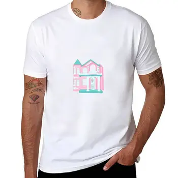 Новая футболка dream house с коротким рукавом для мальчиков, белые футболки, мужские винтажные футболки