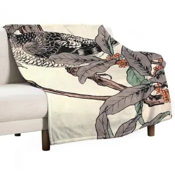 Новое Антикварное одеяло с принтом Японской Птицы на дереве, Теплое Одеяло, Роскошное Детское Одеяло, Летние Постельные принадлежности, Одеяла