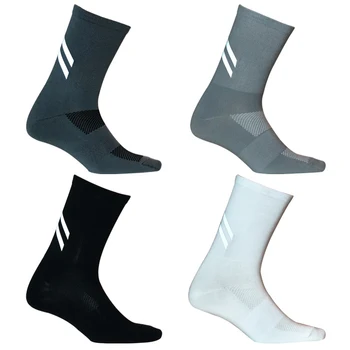 Новые компрессионные носки для велоспорта, Мужские И женские Носки для бега, фитнеса, Дышащие Чулки из лайкры, Спортивные носки для баскетбола