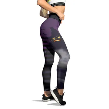 Новые повседневные леггинсы с принтом, женские облегающие спортивные штаны для йоги с высокой талией, пуш-ап, леггинсы для спортзала, женские брюки Shark для бега и фитнеса