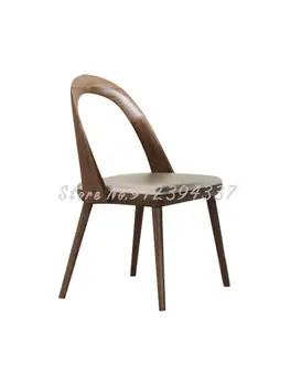 Обеденный стул из массива дерева в скандинавском стиле, модельный стул для комнаты, креативный стул из ясеня, простой современный обеденный стул для домашнего отдыха