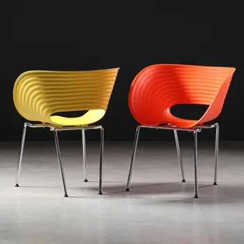 Одноместные Скандинавские Индивидуальные обеденные стулья Дизайн кухни Обеденные стулья для гостиной Мобильный шезлонг Дизайнерская мебель YX50DC