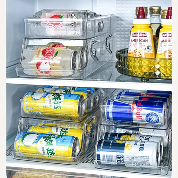 Органайзер для холодильника, Пластиковая коробка-органайзер, Контейнер для хранения в холодильнике, Органайзеры для холодильника, Прозрачные коробки для органайзера для хранения
