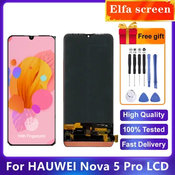 Оригинал для Huawei Nova 5 Pro ЖК-дисплей с Сенсорным Цифрователем в Сборе SEA-AL10 SEA-TL10 SEA-LX2 Замена Для Huawei Nova 5 LCD