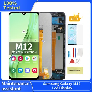 Оригинал Для Samsung Galaxy M12 M127 ЖК-дисплей С Сенсорным Экраном Digitizer Замена Аксессуара Для Дисплея SM-M127F/DSN