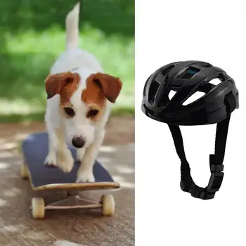 Открытый головной убор для домашних животных С множественной вентиляцией С регулировкой пряжки Безопасная съемка Шлем для домашних животных со встроенным дизайном из ABS
