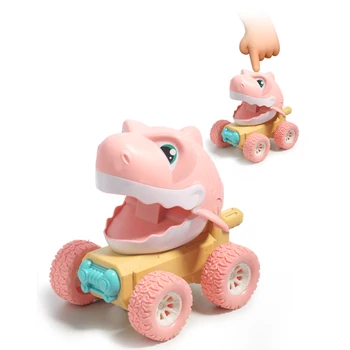 Отожмите назад Игрушечный автомобиль с крокодиловой акулой, Забавные детские развивающие игрушки для прессы и путешествий
