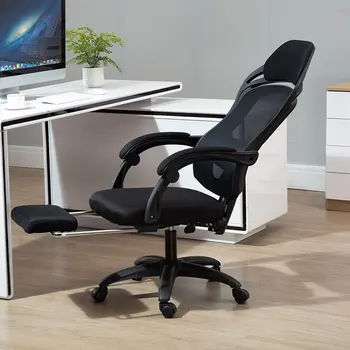 Офисные стулья в скандинавском минимализме, Лифт для кабинета, Поворотный Компьютерный стул для отдыха, Домашняя мебель, Удобное Игровое кресло с откидывающейся спинкой