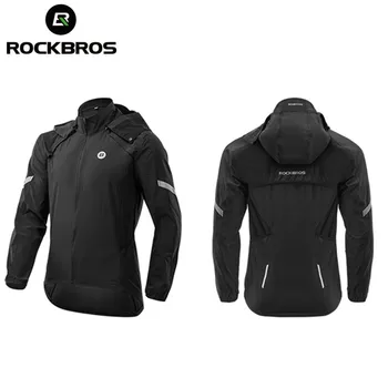 Официальная куртка ROCKBROS из джерси для велоспорта, дышащая одежда MTB, ветрозащитная, светоотражающая, быстросохнущая одежда для пальто