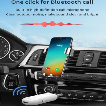 Передатчик-приемник 2-в-1 Bluetooth 5.1, разъем 3,5 мм, Беспроводная громкая связь, аудио Адаптер AUX для автомобильных музыкальных наушников.