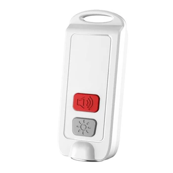 Персональная сигнализация, охранная сигнализация для женщин со светодиодной подсветкой SOS, сиреной 130 ДБ, водонепроницаемым звуковым устройством-брелоком для ключей.