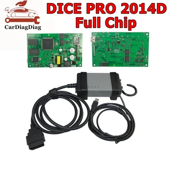 Полные чипы NEC Japan Relays M32CM30855FJGP Chip DICE PRO 2014D OBDII Диагностический Сканер OBD2 Scan Tool Многоязычный