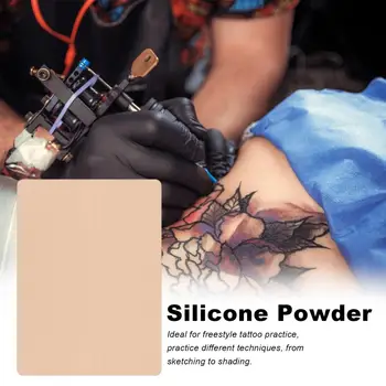 Практическая кожа для нанесения татуировки Силиконовая практическая кожа для нанесения татуировки с двусторонними аккуратными краями без примесей для фристайла для нанесения татуировки