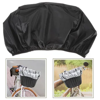 Прочный чехол для велосипеда, седло и корзина из черной ткани Оксфорд, Непромокаемый инструмент с сумкой для хранения большинства велосипедных корзин