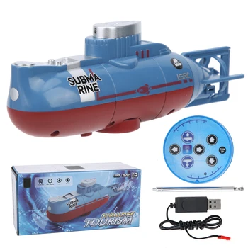 Радиоуправляемая имитация подводной лодки, мини-игрушечная подводная лодка с дистанционным управлением, украшение аквариума, детские игрушки