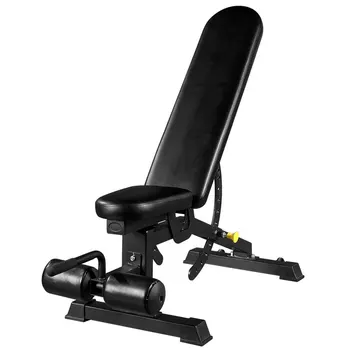 Регулируемое кресло для гантелей коммерческая скамья для мышц в тренажерном зале многофункциональное оборудование для фитнеса со скамьей для жима гантелей приседания лежа
