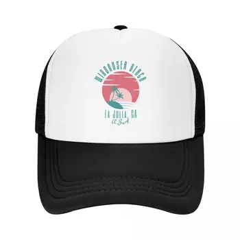 Ретро Восьмидесятых Windansea Beach La Jolla, Калифорния, США- Бейсболка С Пастельно-зеленым текстом, Винтажные Женские шляпы 2023, Мужские
