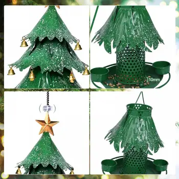 Рождественская елка, кормушка для птиц, Высококачественное металлическое украшение 
