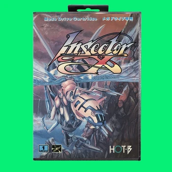 Самый популярный игровой картридж InsectorX, 16-битная игровая карта MD с коробкой для Sega Megadrive/Genesis
