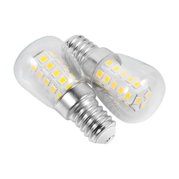Светодиодные лампы для холодильника, 2шт лампочек E14 Энергосберегающие сменные лампы 3 Вт (теплый белый)