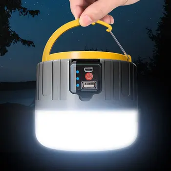 Светодиодные фонари для кемпинга, фонари высокой яркости, USB-аккумуляторная лампа для кемпинга, пеших прогулок, отключения электроэнергии