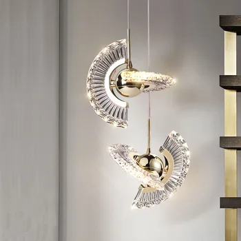 Светодиодный подвесной светильник Nordic acrylic Series Потолочная люстра Iron Luminaria для освещения спальни, домашнего декора, ламп Lustre