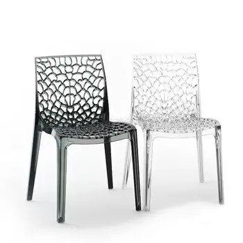 Скандинавский акриловый обеденный стул домашний стул со спинкой для взрослых современный минималистичный обеденный стул пластиковый стул легкий роскошный прозрачный стул
