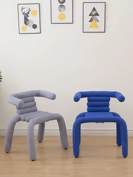 Скандинавский Дизайнерский Байковый обеденный стул, мебель для гостиной, Кофейный стул, Креативная минималистичная мебель для дома, Диван-кресла