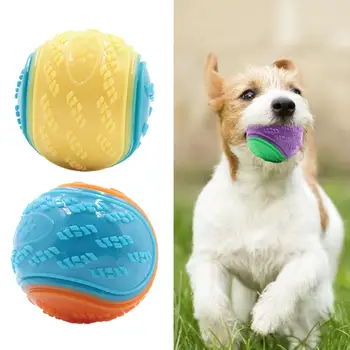 Скрипучий Собачий Мяч Моющийся Собачий Пискливый Мяч Надувной Привлекательный Для собак Большого Среднего Размера Игрушка-мяч для домашних животных на открытом воздухе