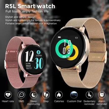 Смарт-часы MISTEP R5L с цветным круглым экраном IPS с напоминанием о вызове, умные часы для женщин, часы для мониторинга сердечного ритма и артериального давления