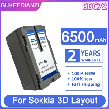 Сменный Аккумулятор GUKEEDIANZI BDC72 6500 мАч Для Sokkia 3D Layout Navigator LN-150 Pipe Laser TP-L6 Top, con Тахеометр GM-52