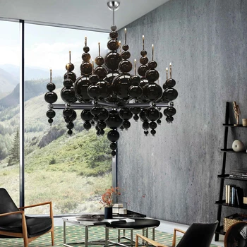 Современная длинная люстра в скандинавском стиле, Островной подвесной светильник, Креативный декор для дома, люстра для гостиной, кухни, дома