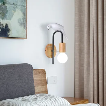 Современная Лампа Bird Lamp LED Home Deco Креативный Настенный Светильник Освещение Прикроватная Лампа Спальня Бра Светильники Коридор Настенные + лампы