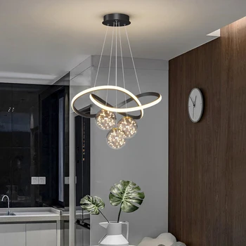 Современные простые светодиодные люстры для внутреннего декора, люстры для дома, лампы для гостиной, спальни, столовой, Подвесные светильники