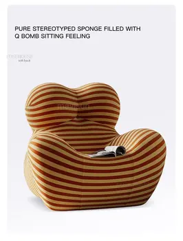 Современный креативный стул для отдыха Nordic Lazy Односпальный диван В гостиной маленькой квартиры, Кресло для ожидания, Элитная мебель F
