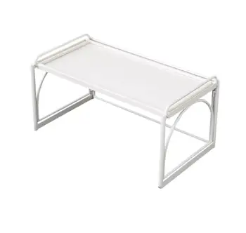 Современный кремово-белый складной стол с металлическим эркером в сборе