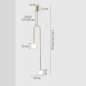 Современный светодиодный подвесной светильник 160 см
