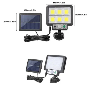 Солнечные фонари разделенного типа с водонепроницаемым интеллектуальным управлением освещением для домов и помещений